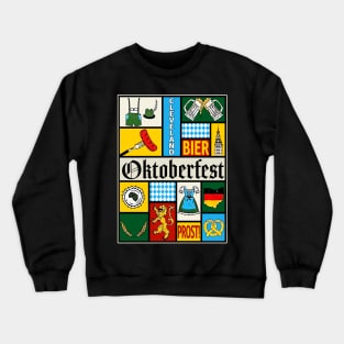 Prost! Beer Pretzel Lover Oktoberfest Festival 2023 Drinking Crewneck Sweatshirt